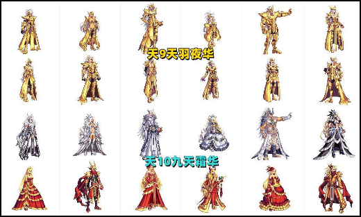 dnf天空套大全1到12怎么样 dnf天空套大全1到12外观一览