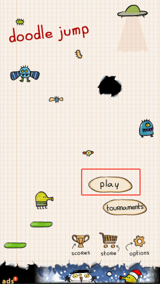 涂鸦跳跃游戏