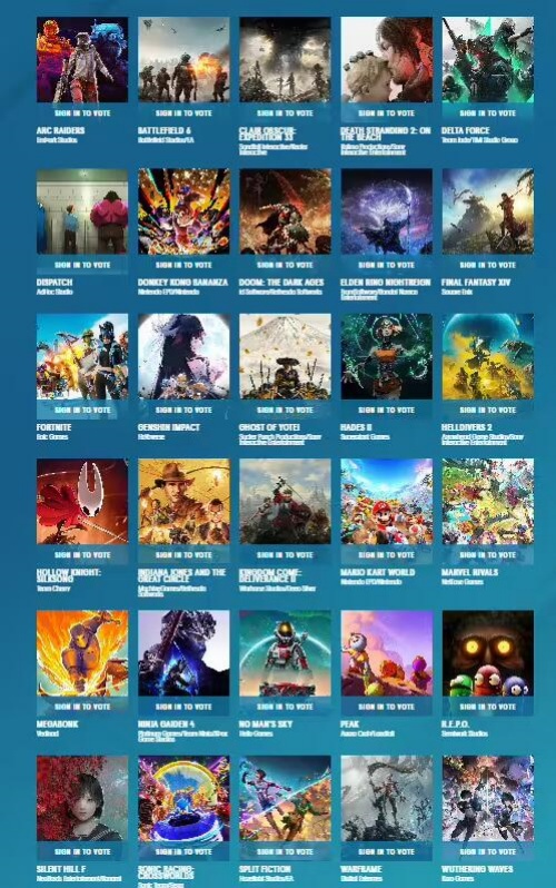 TGA 2025 ֮ΧArc Raidersԭ񡷡˫Ӱ澳 30 Ϸ